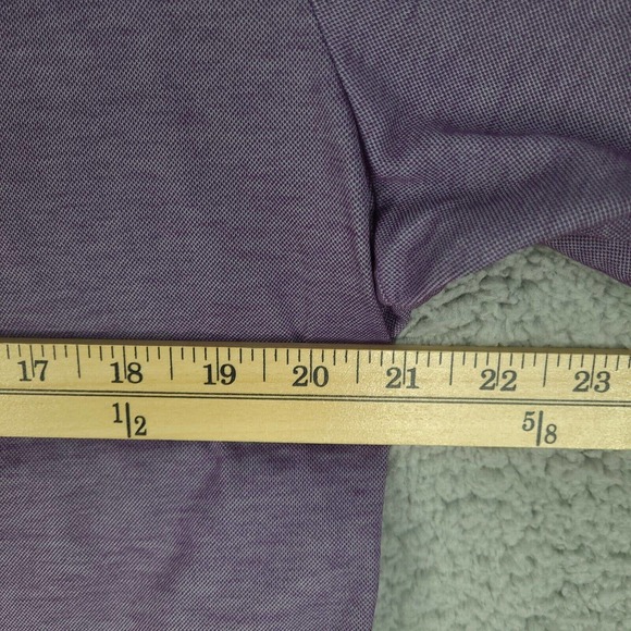 Travis Mathew Polo Shirt Men's Large Purple Short Sleeve Pima Cotton Blend - Picture 10 of 12